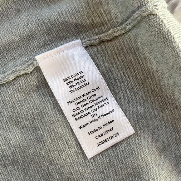 NWT Talbots Plus 3X Gray Turtleneck Sweater Button Cuff Long Sleeve Soft Stretch - Picture 6 of 8